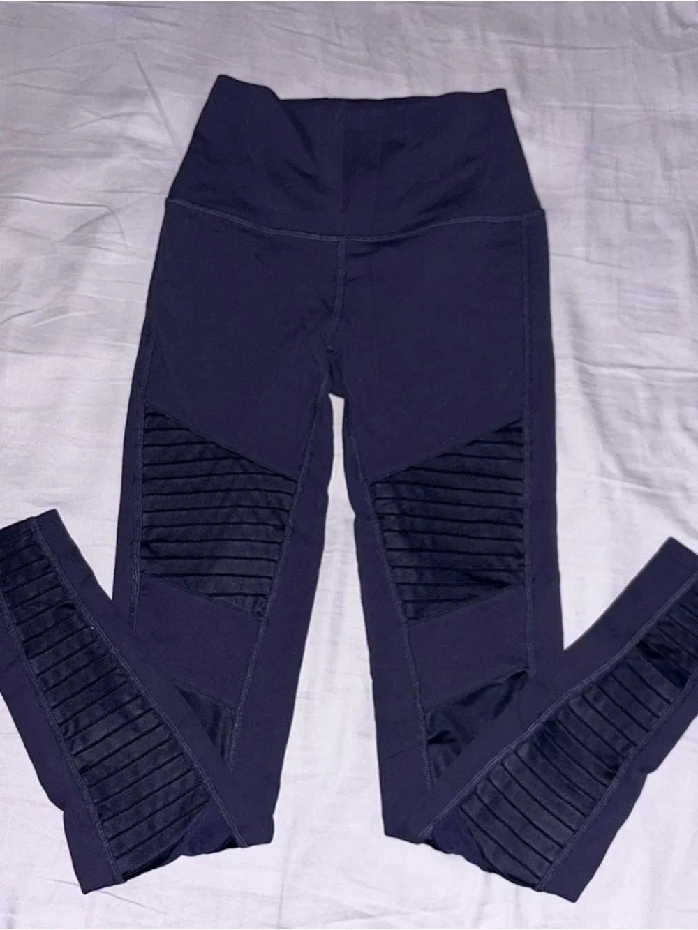 ALO Yoga Black High-Waist Moto Leggings | XS